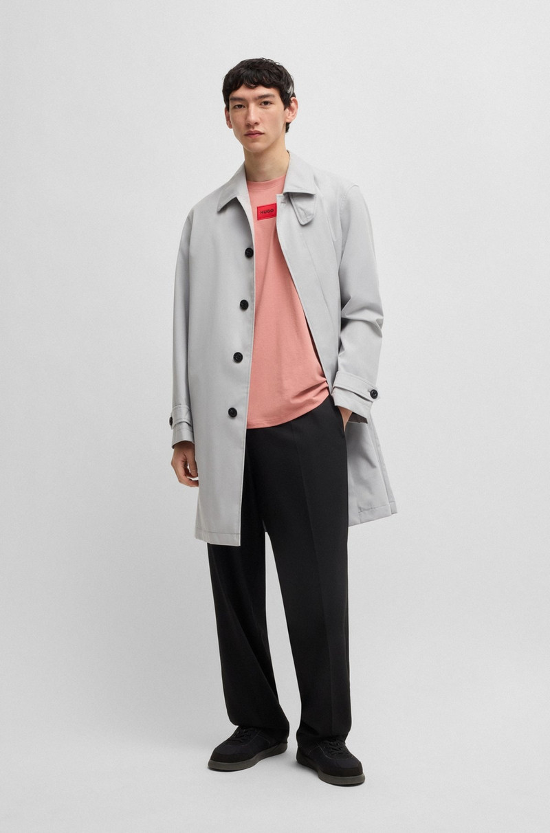 HUGO COTTON-JERSEY T-SHIRT WITH LOGO LABEL outlook