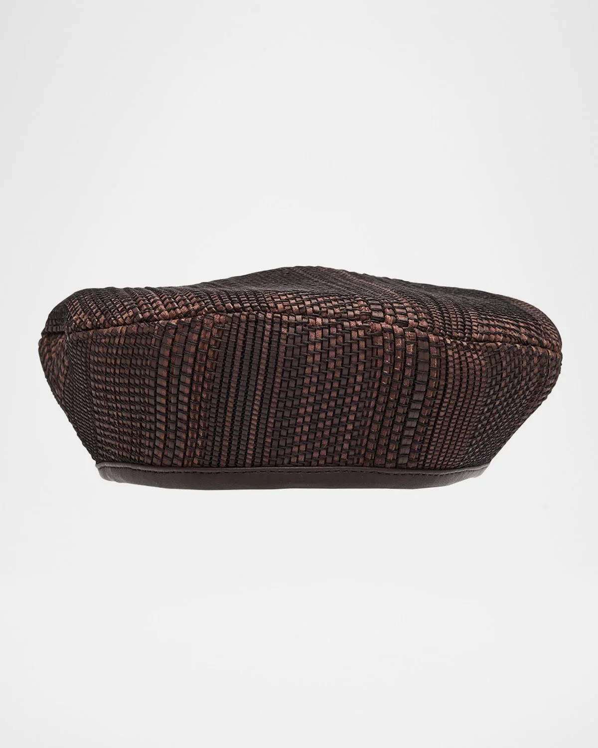 Emily Textured Leather Beret - 1