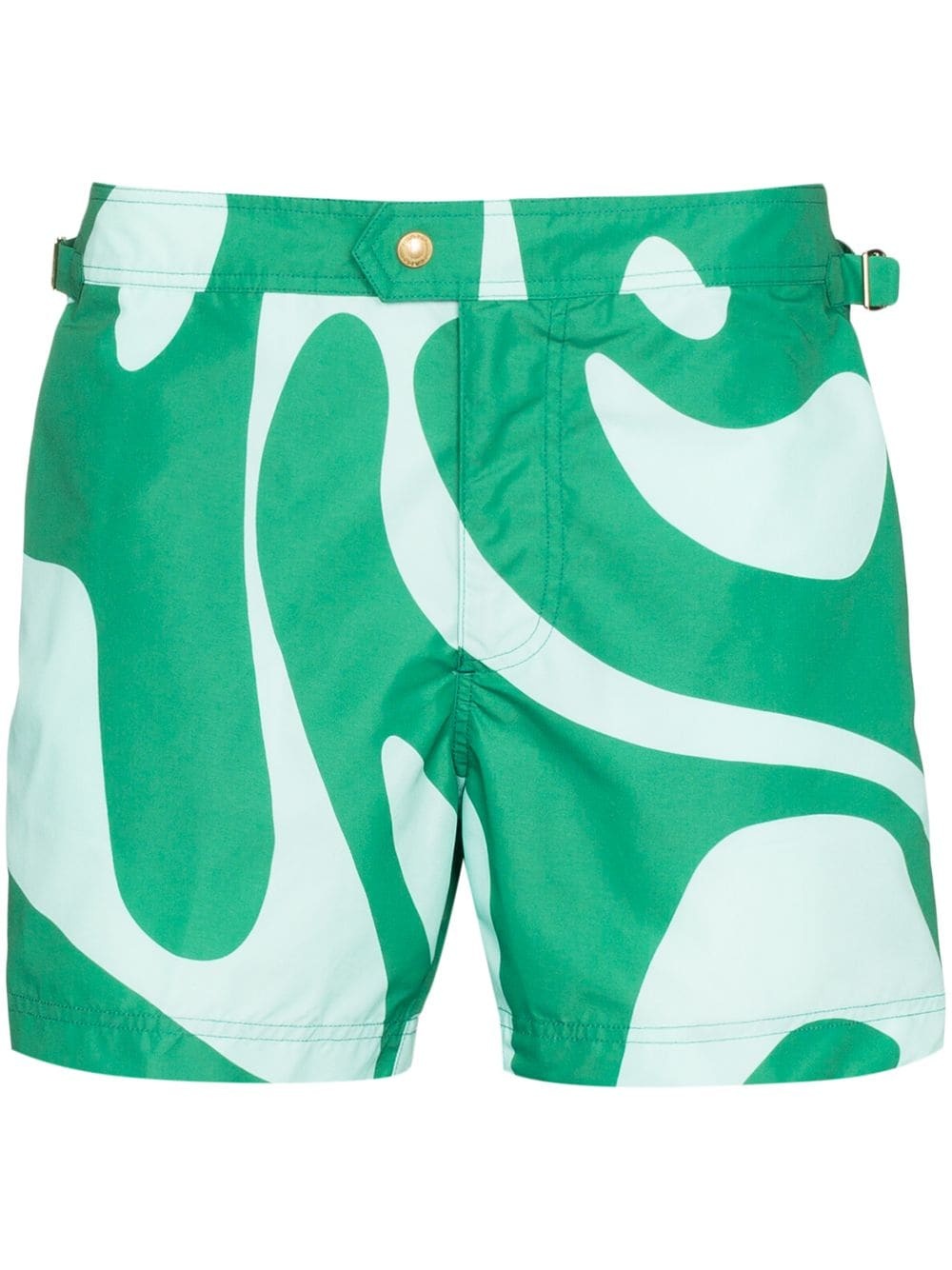 swirl print swim shorts - 1