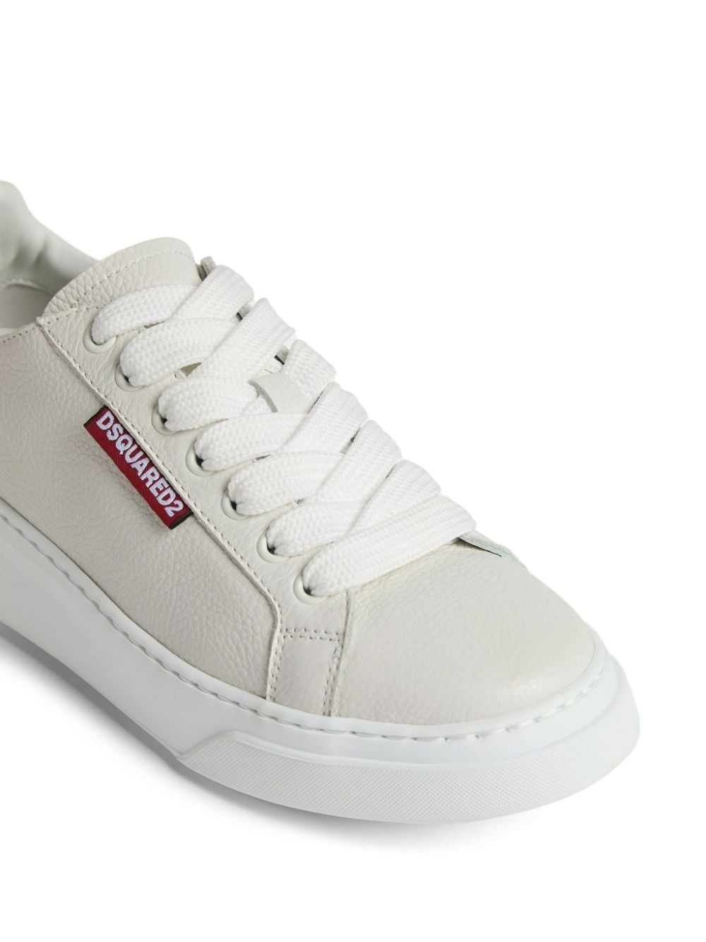 logo-embossed lace-up sneakers - 5