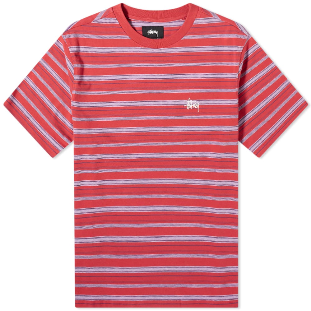 Stussy Heather Stripe Tee - 1