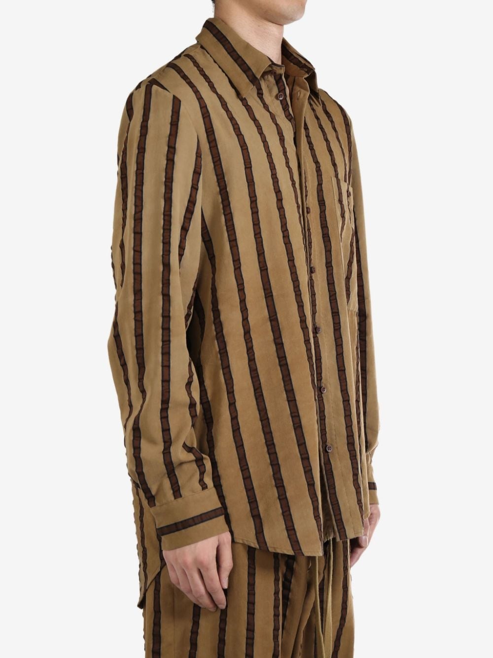 striped tab shirt - 2