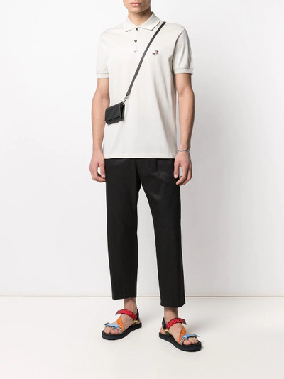 Lanvin boot-patch polo shirt outlook