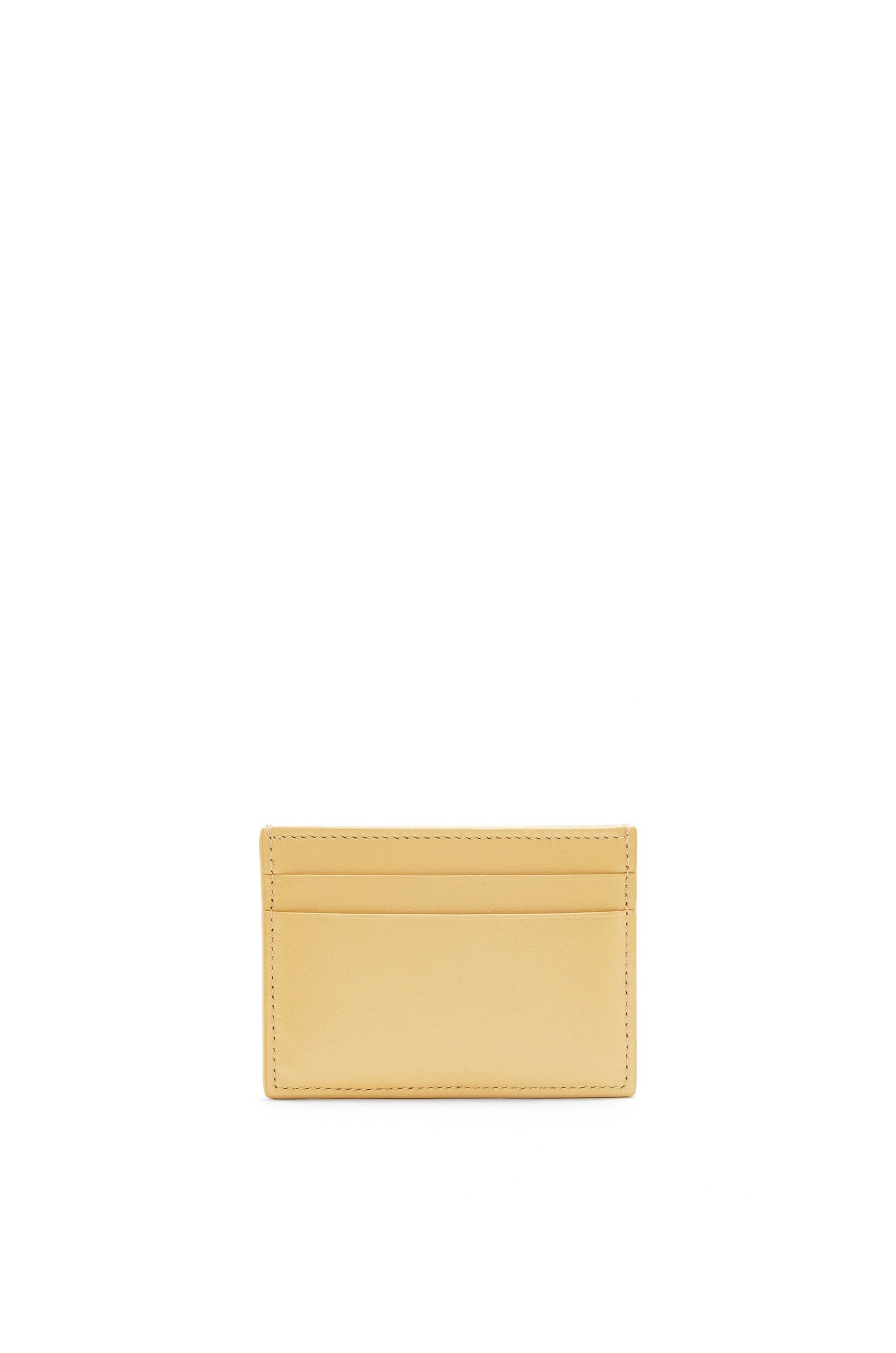 Puffer Anagram plain cardholder in shiny nappa calfskin - 3