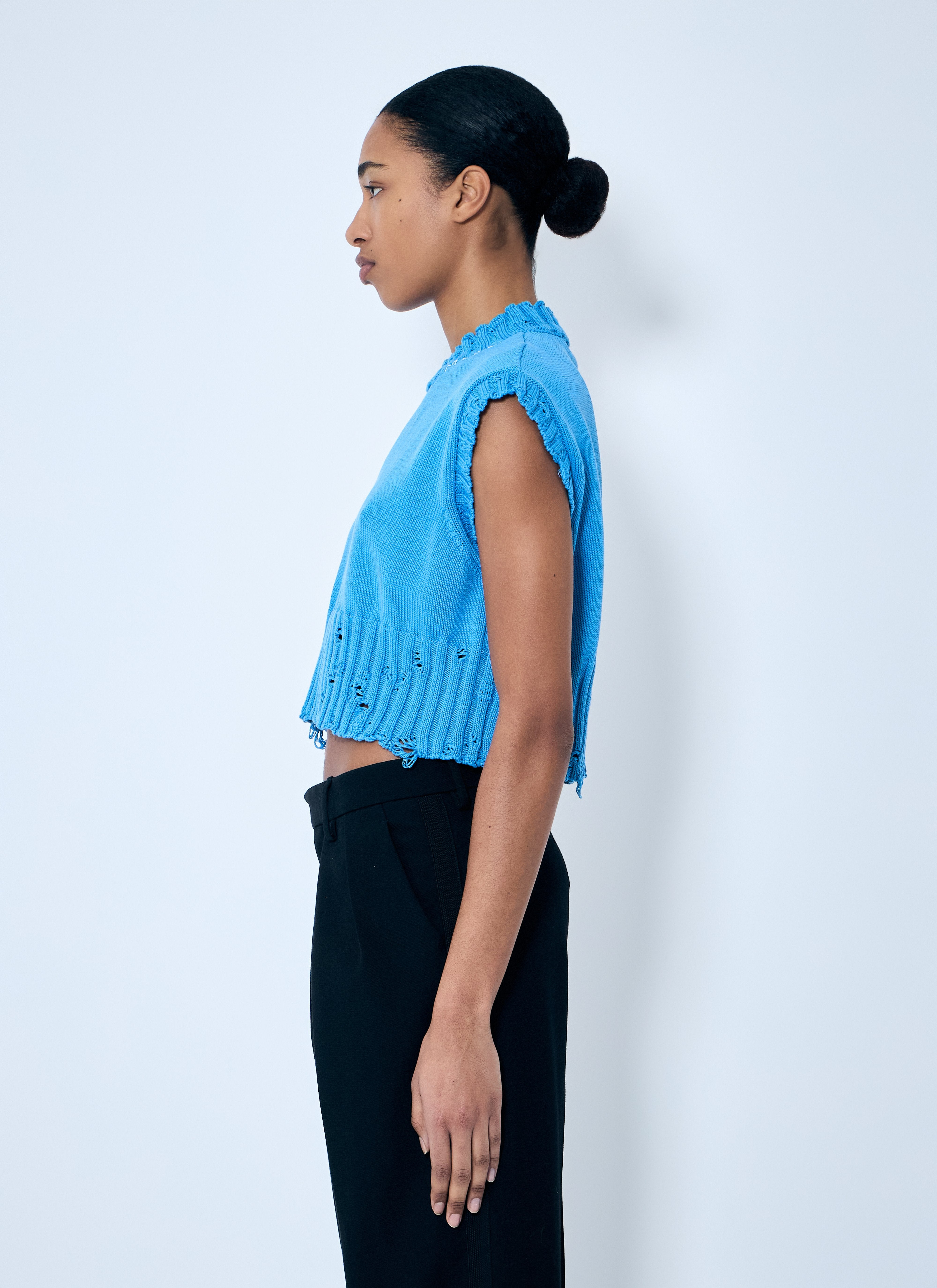 Marni Women Distressed Knit Vest - 3