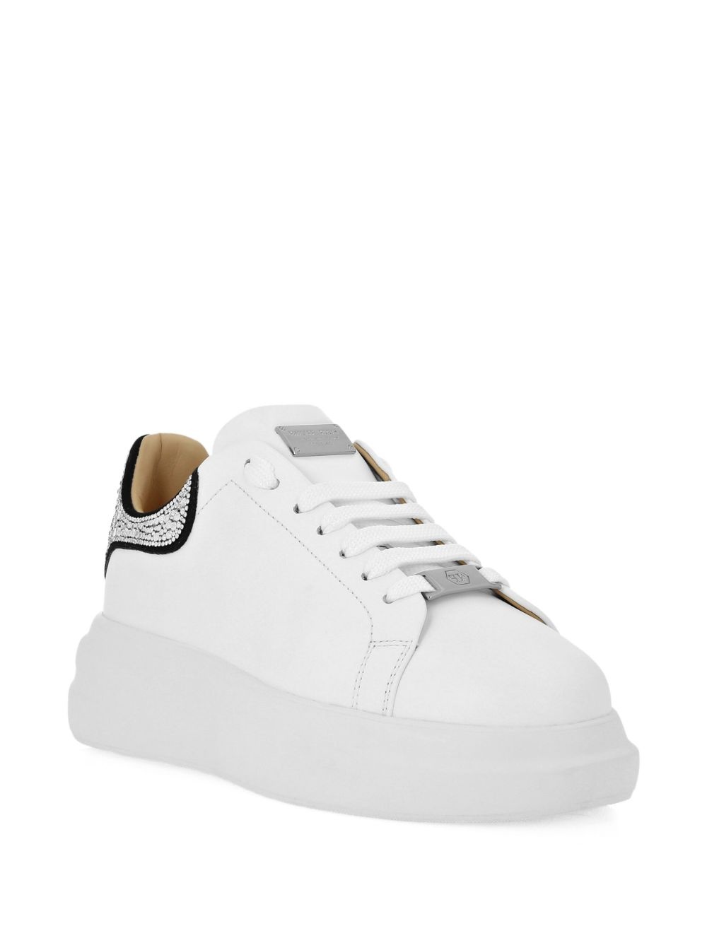 rhinestone-embellished monogram sneakers - 2