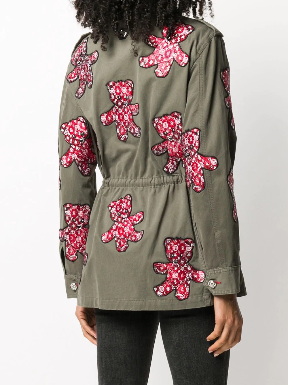 embellished teddy bear parka - 4