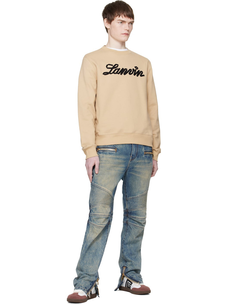 Lanvin Tan 'Lanvin Ribbon' Sweatshirt outlook