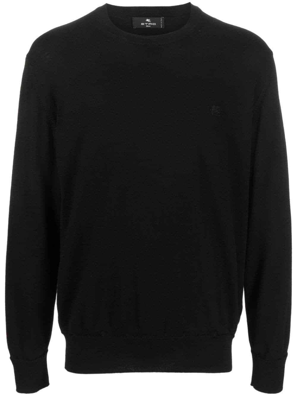 Pegaso-embroidered wool jumper - 1