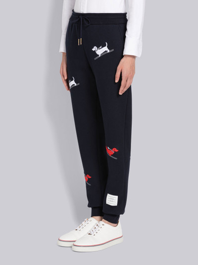 Thom Browne HECTOR SKI EMBROIDERY LOOPBACK SWEATPANTS outlook