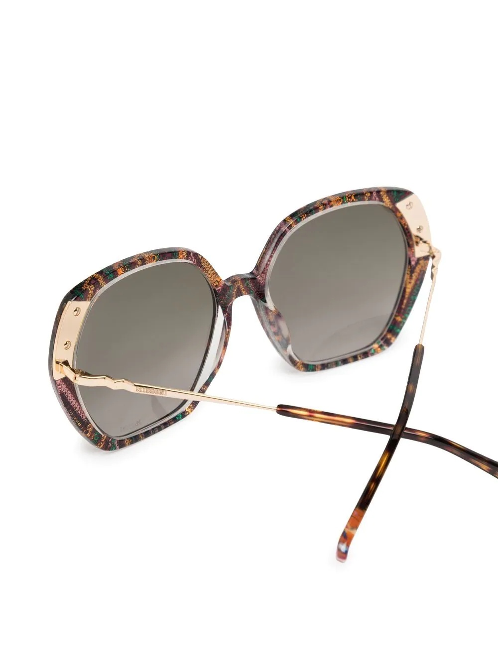 tortoiseshell oversized-frame sunglasses - 3