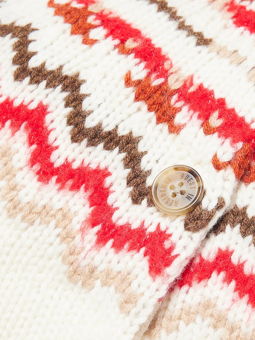 Chalet knitted wool and cashmere cardigan - 6