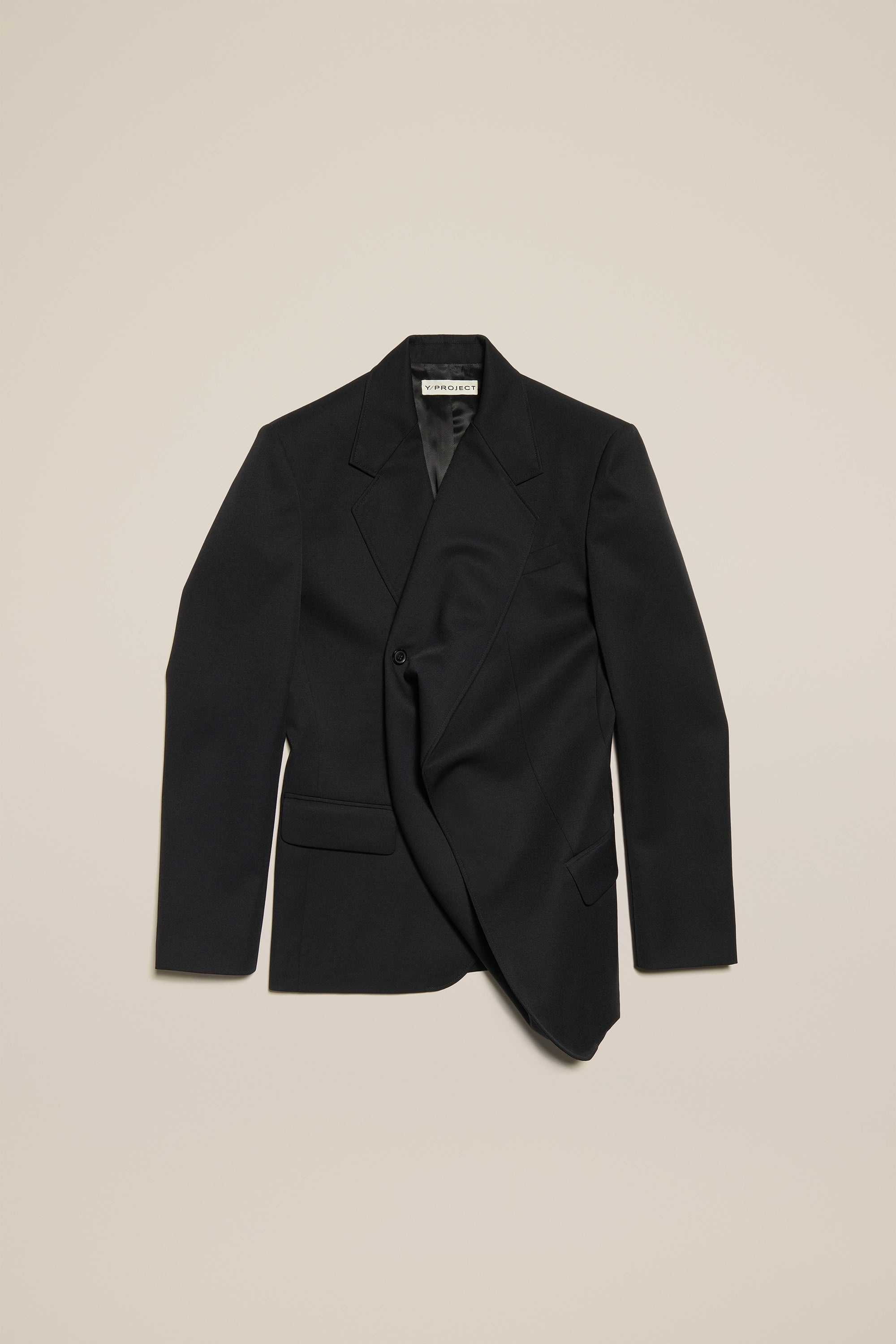 Classic Twisted Lapel Blazer - 1