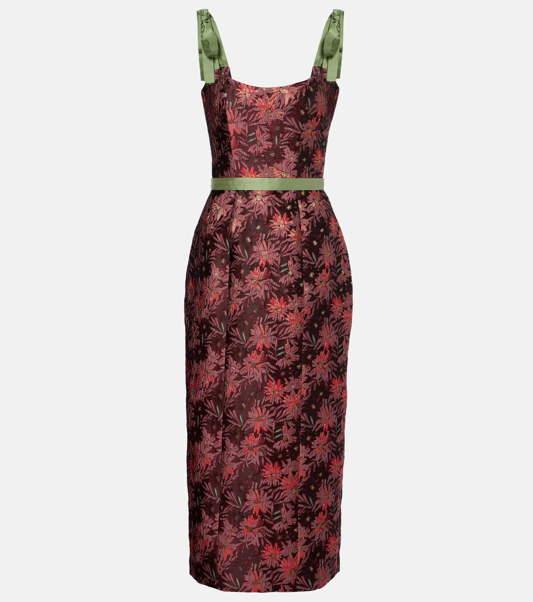 Acacia floral brocade cocktail dress - 1