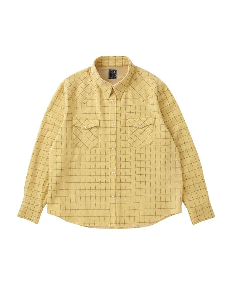 FOUR CORNERS CHECK L/S YELLOW - 1