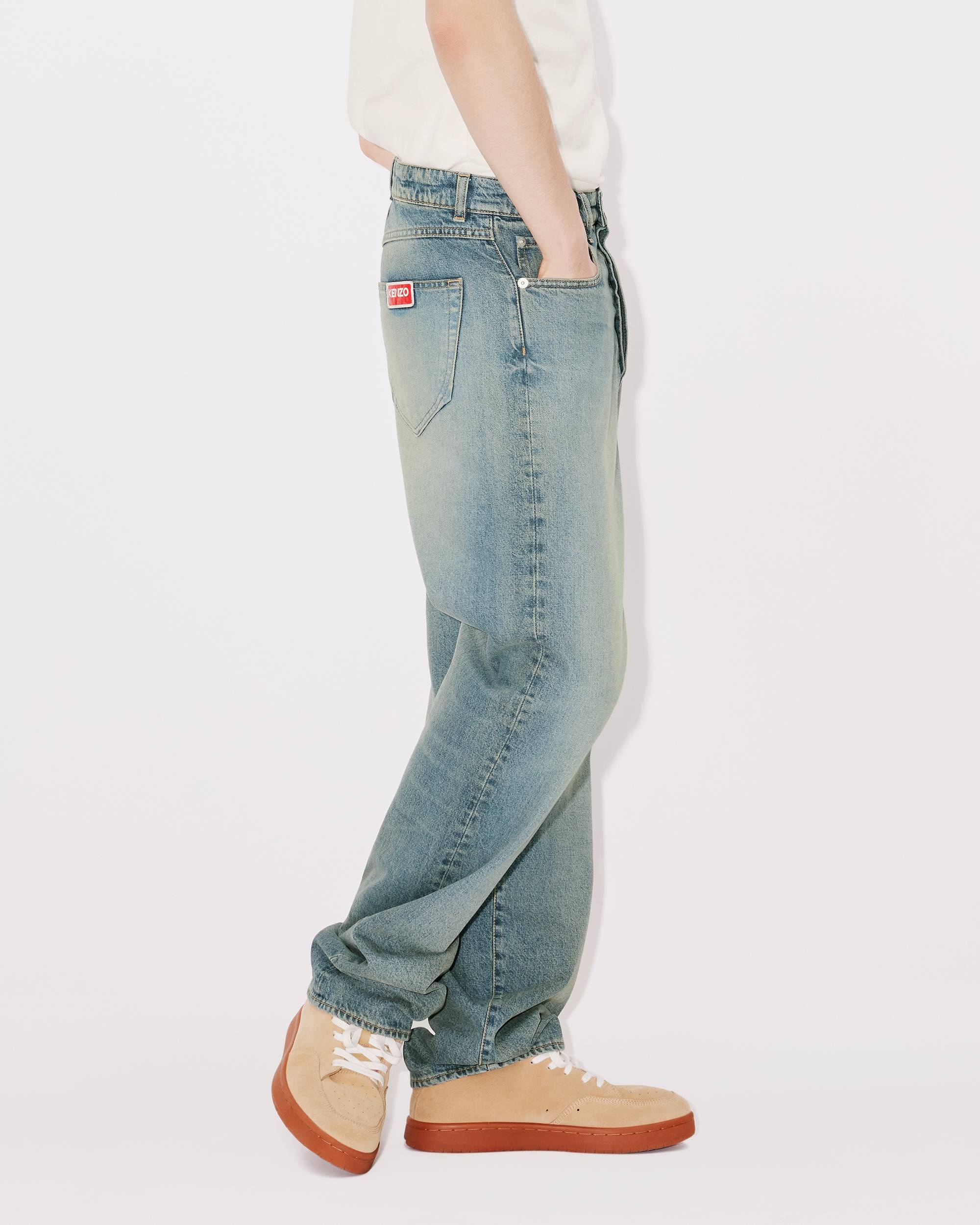 Straight-fit Asagao Japanese denim jeans - 4