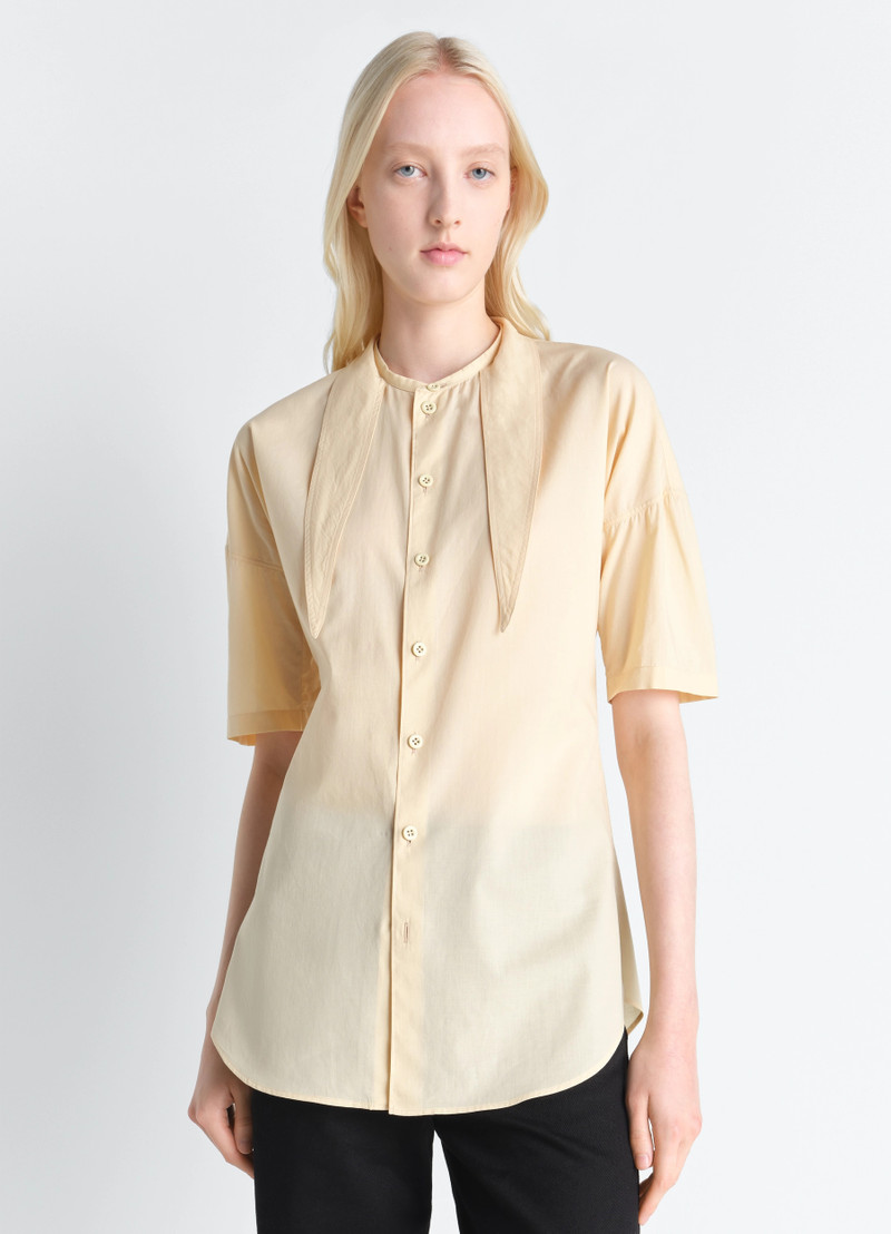 Lemaire SHORT SLEEVE SHIRT WITH FOULARD IN WASHED COTTON MUSLIN outlook