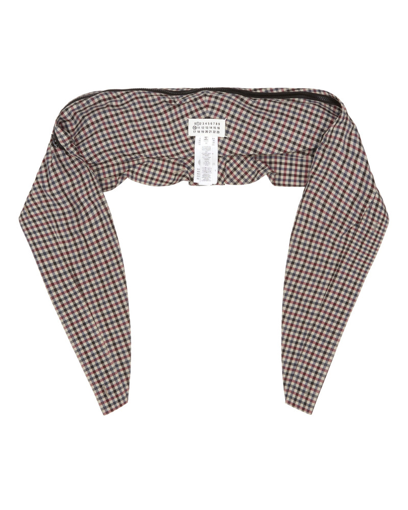 Maison Margiela Beige Checkered Hood outlook