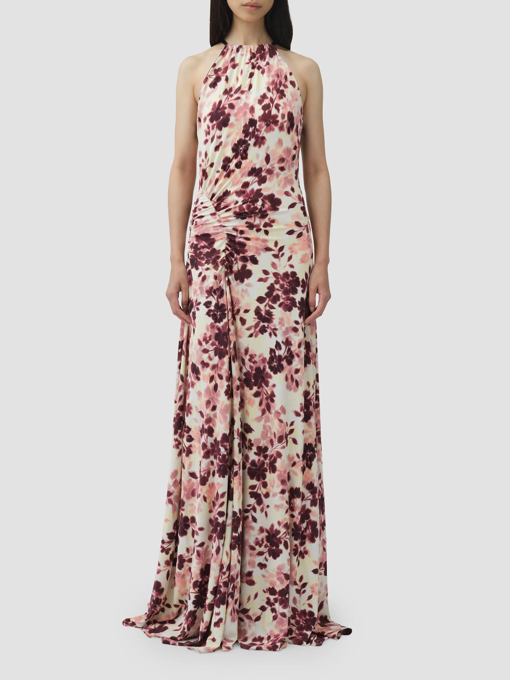 Women's Cerin Floral Halter Maxi Dress - Fig Multi - 1