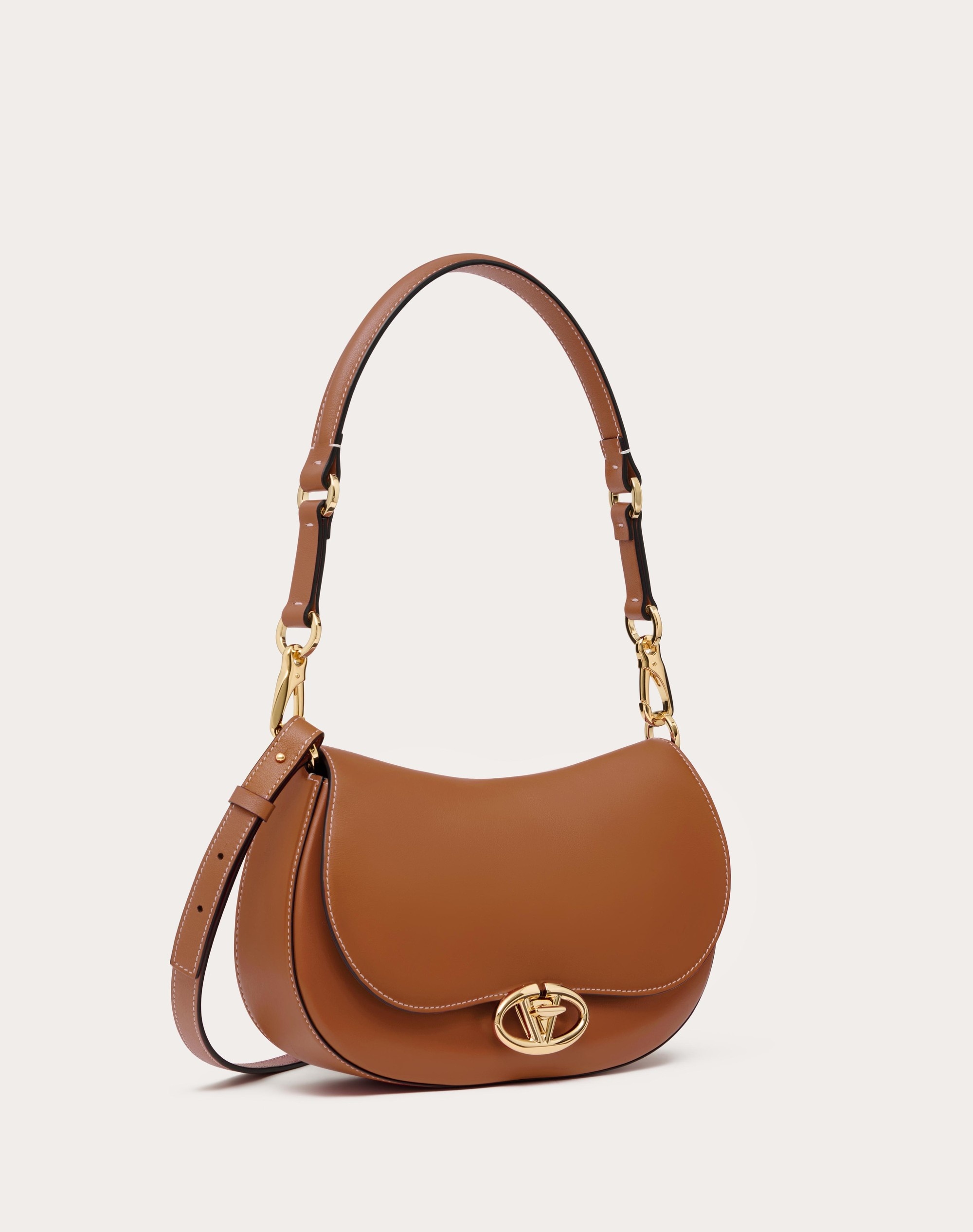 Valentino SMALL VALENTINO GARAVANI OHVAL SHOULDER BAG IN NAPPA CALFSKIN ...