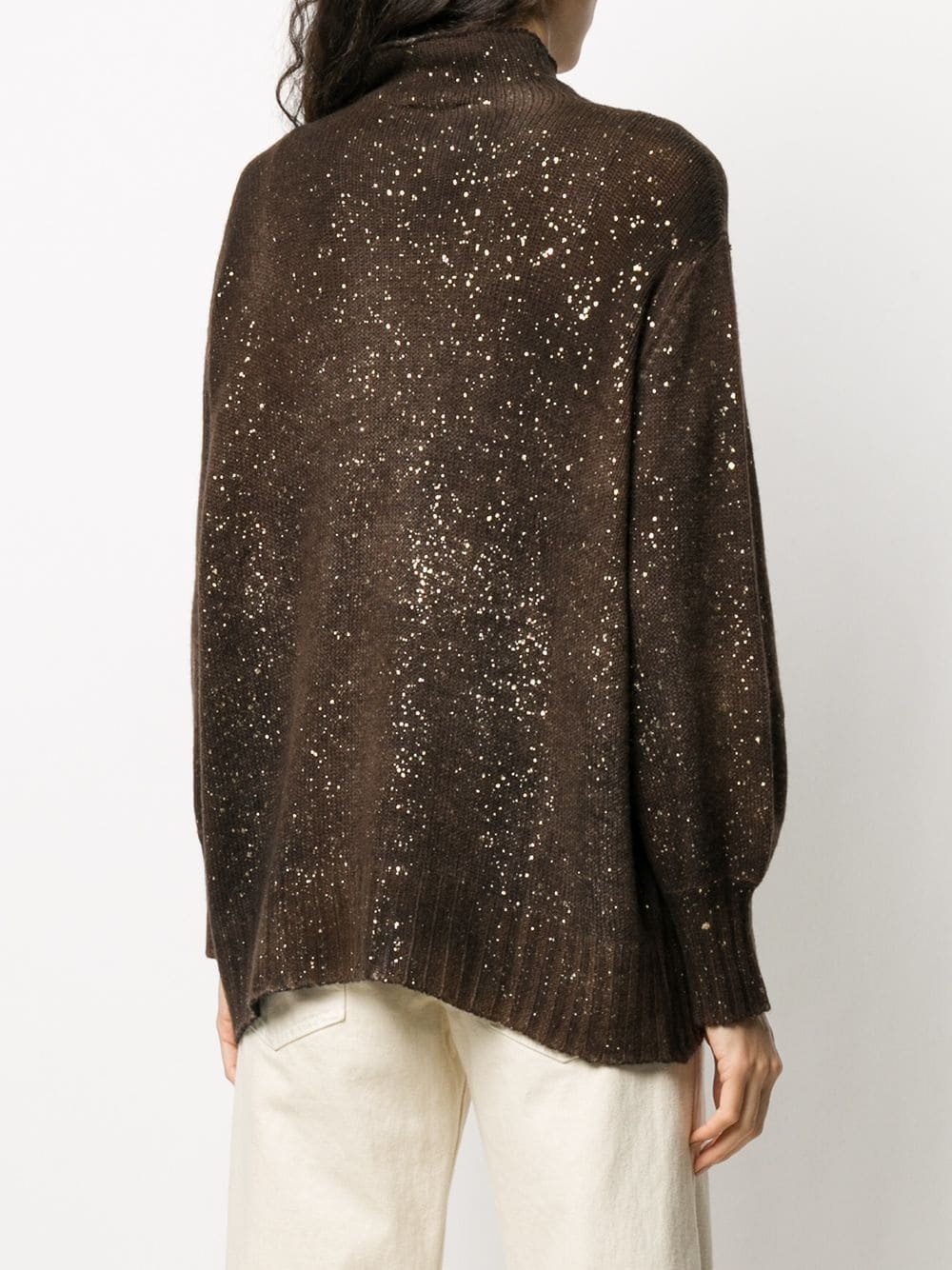 glittered cashmere jumper  - 4