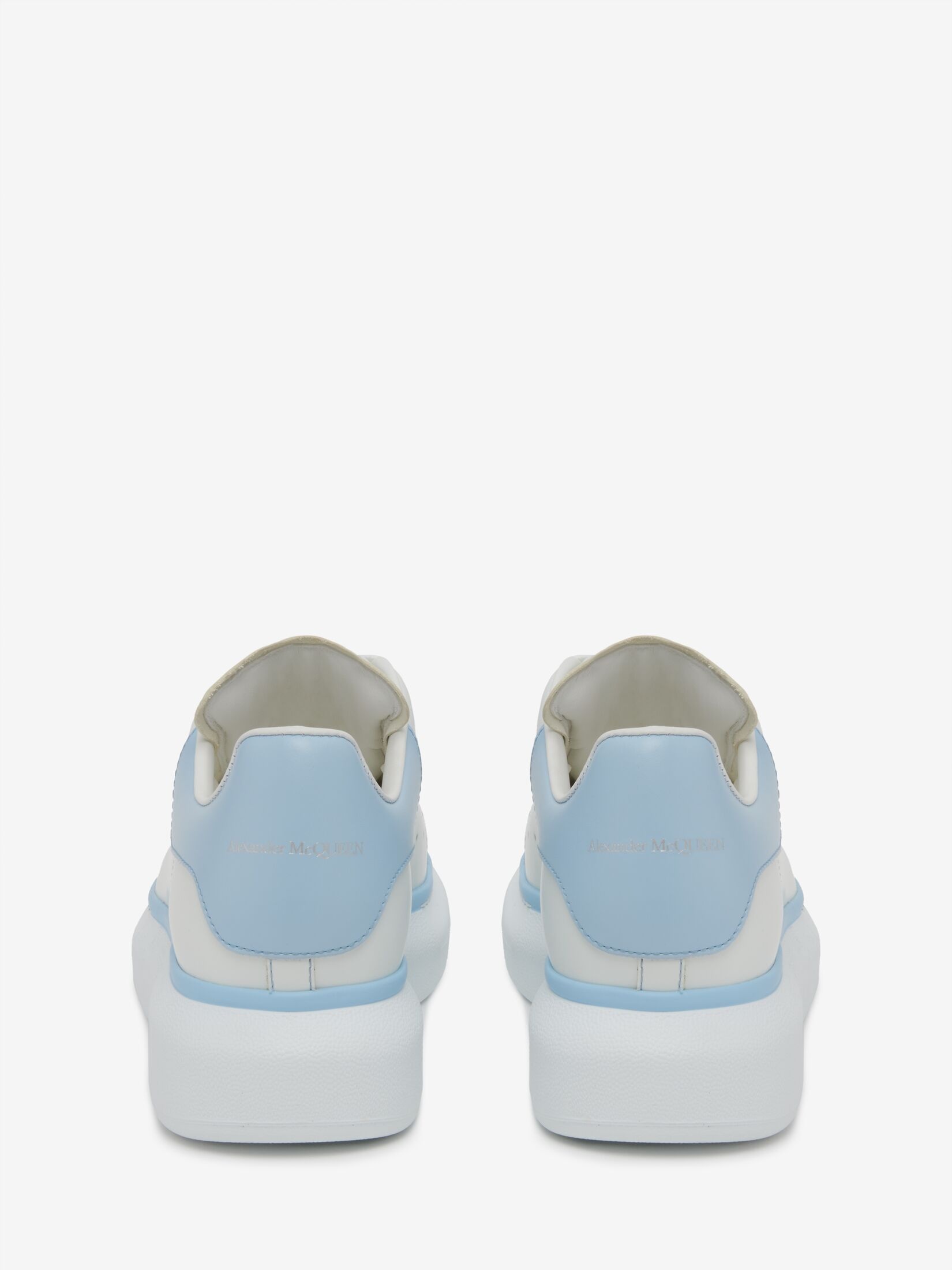 Women's Oversized Sneaker in White/powder Blue - 3