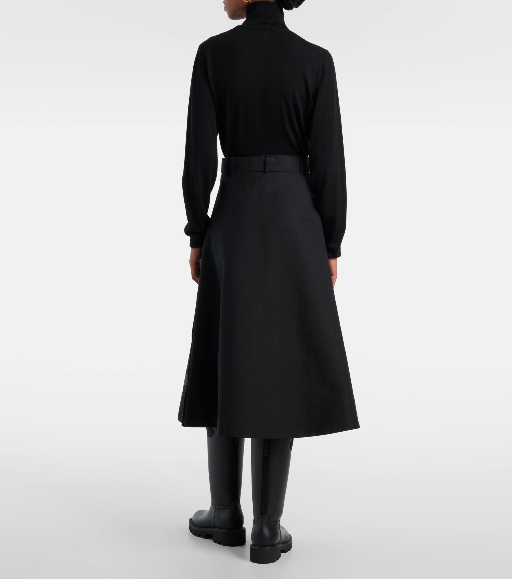 Cotton midi skirt - 3