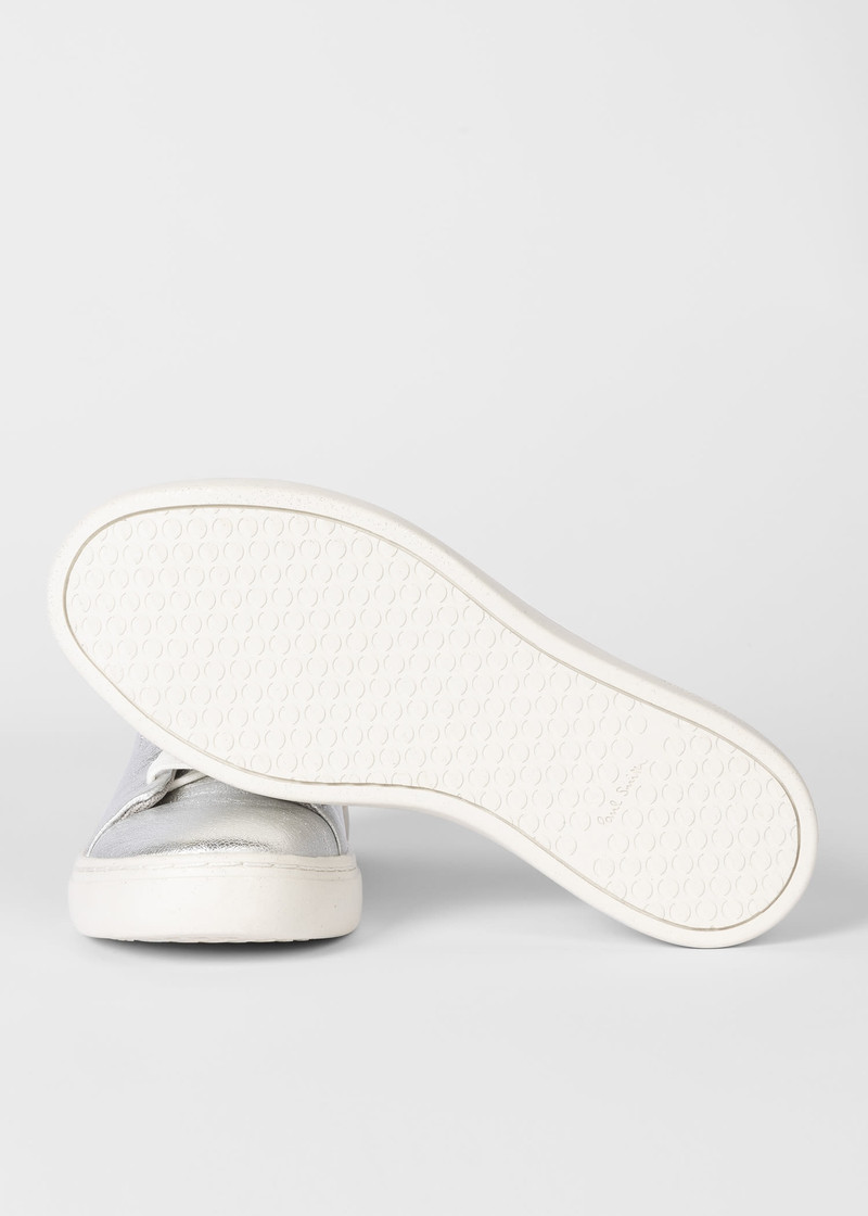 Silver Leather 'Lee' Trainers 4