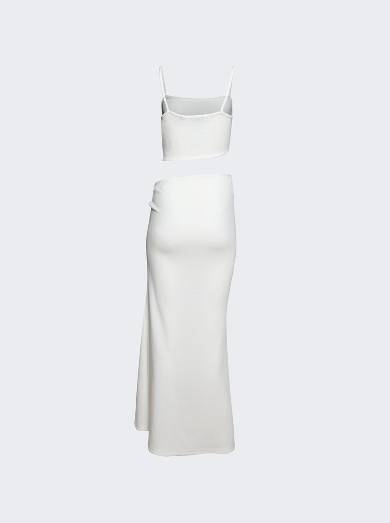 CHRISTOPHER ESBER Mineral Stone Separation Tank Dress White outlook