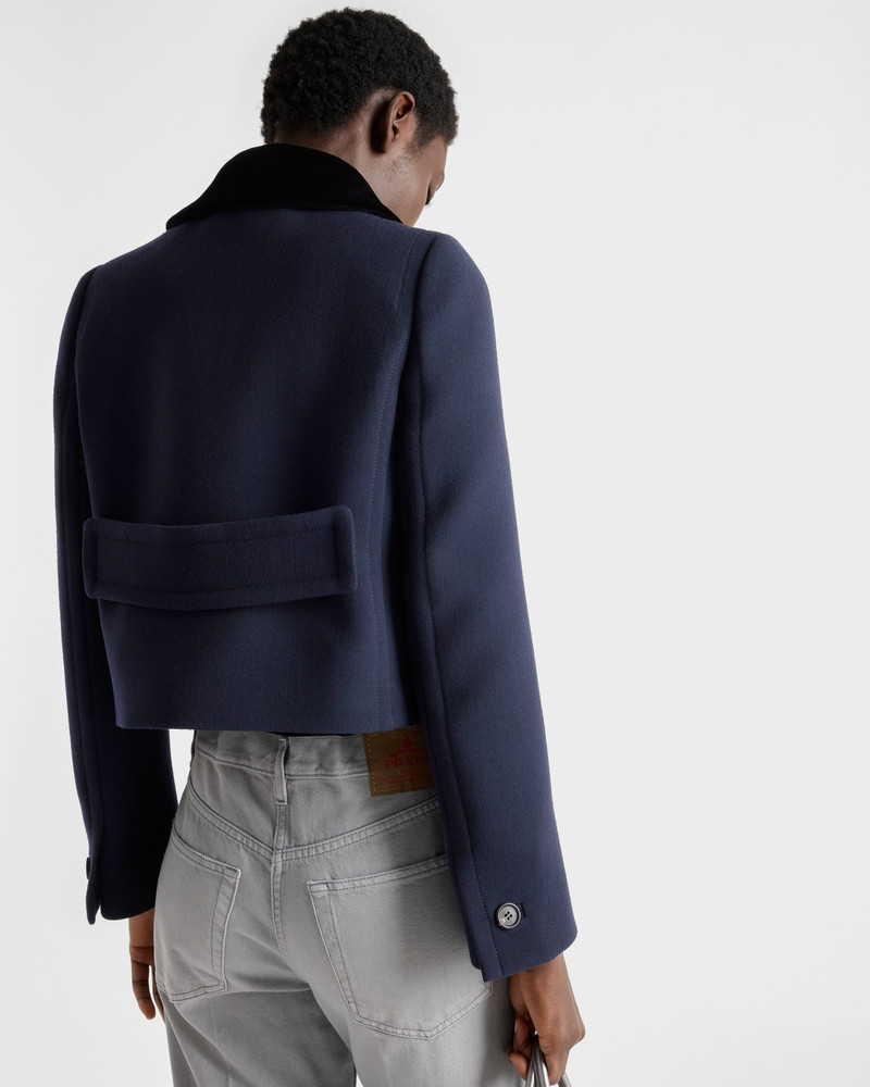 Single-breasted natté fabric jacket 6
