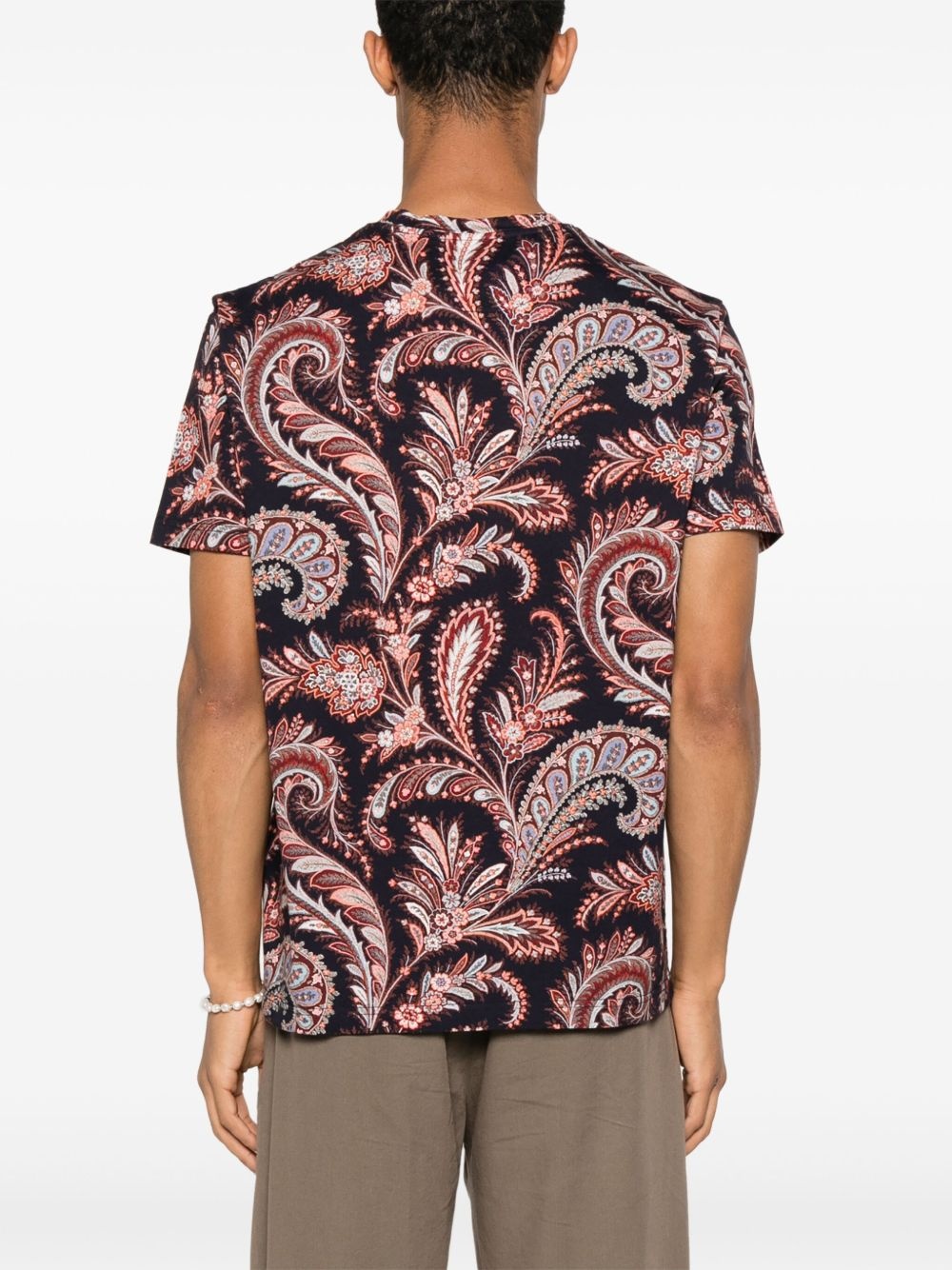 paisley-print cotton T-shirt - 3