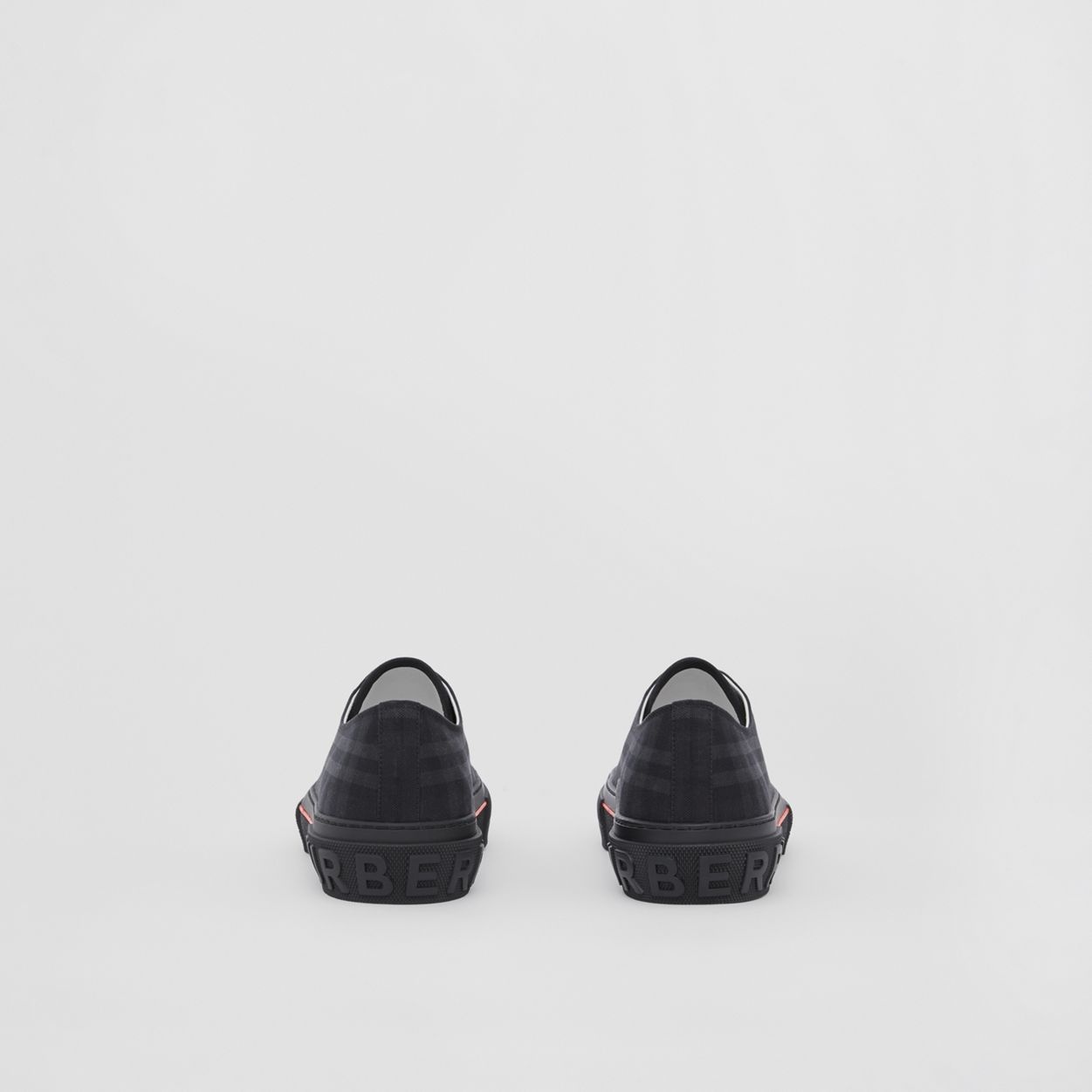 Vintage Check Cotton Sneakers - 6