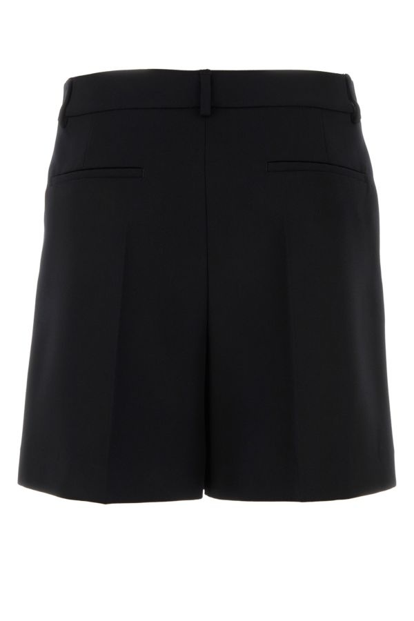 Valentino Garavani Man Black Wool Bermuda Shorts - 2