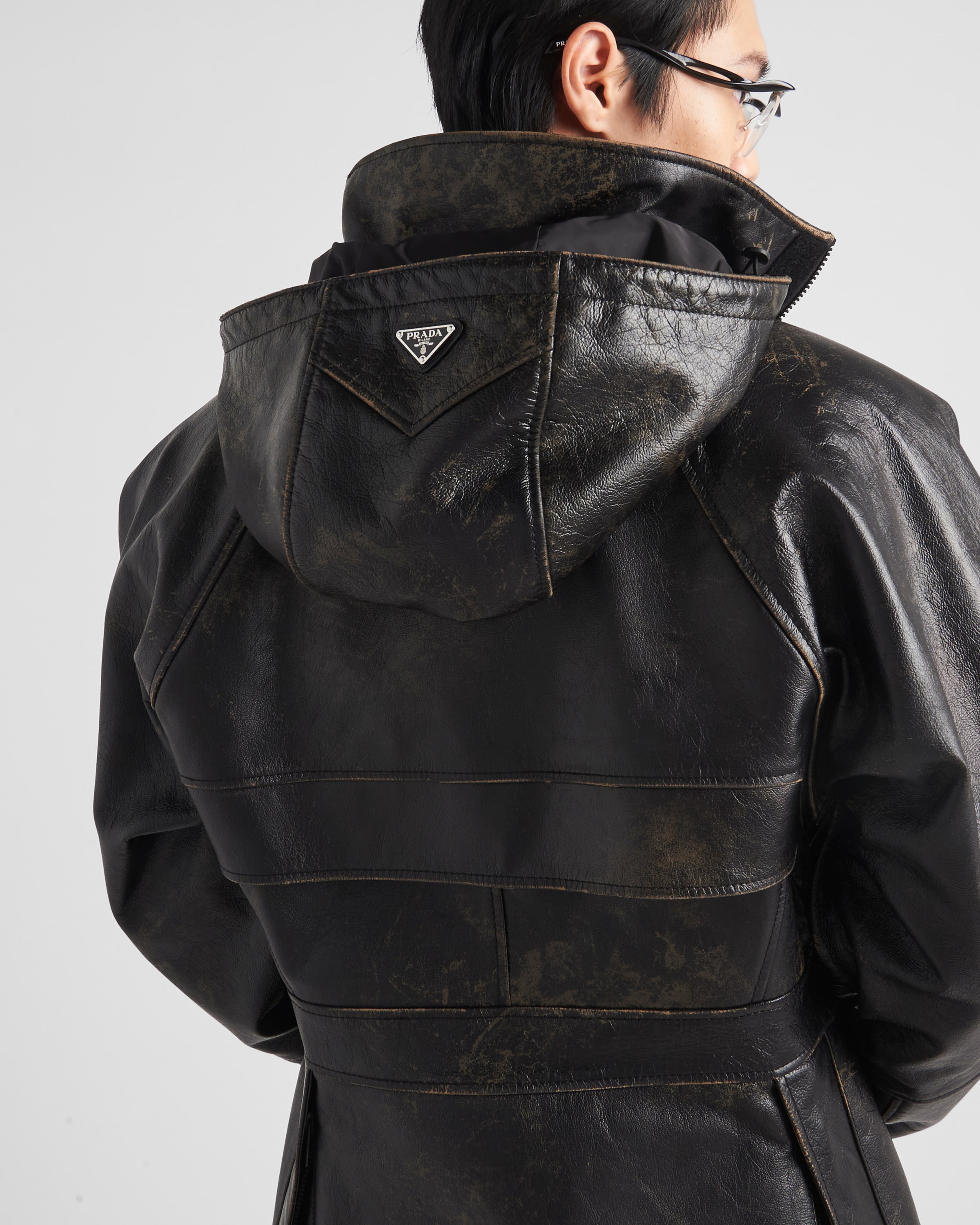 Leather caban jacket - 6
