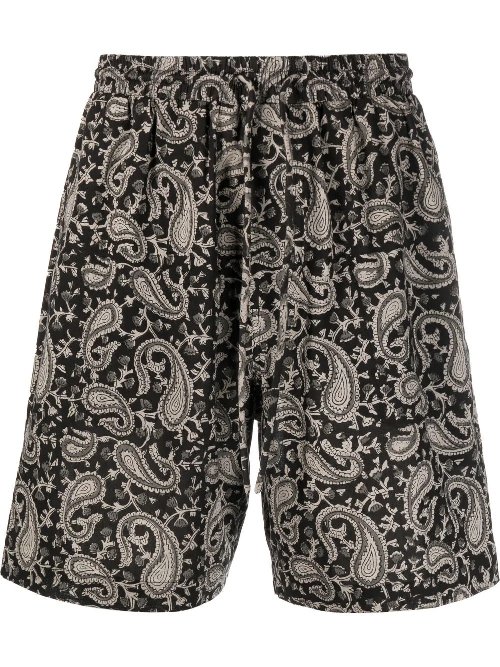 paisley-print cotton shorts - 1