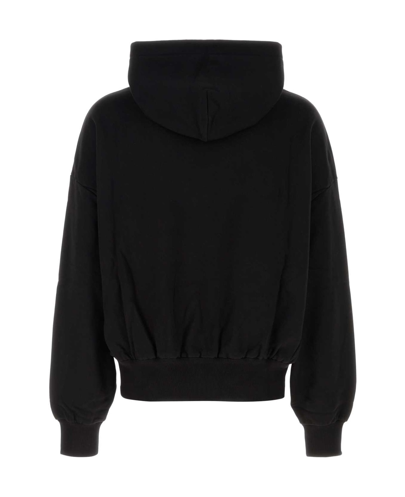 Black Cotton Sweatshirt - 2