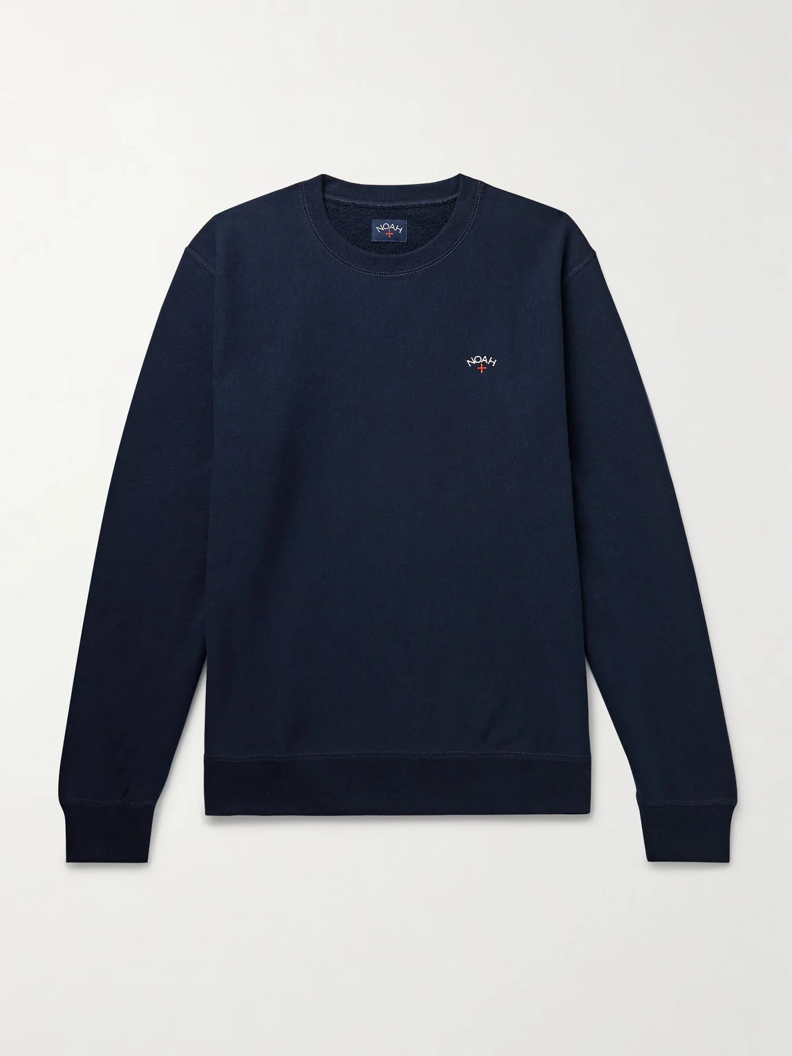 Logo-Embroidered Cotton-Jersey Sweatshirt - 1