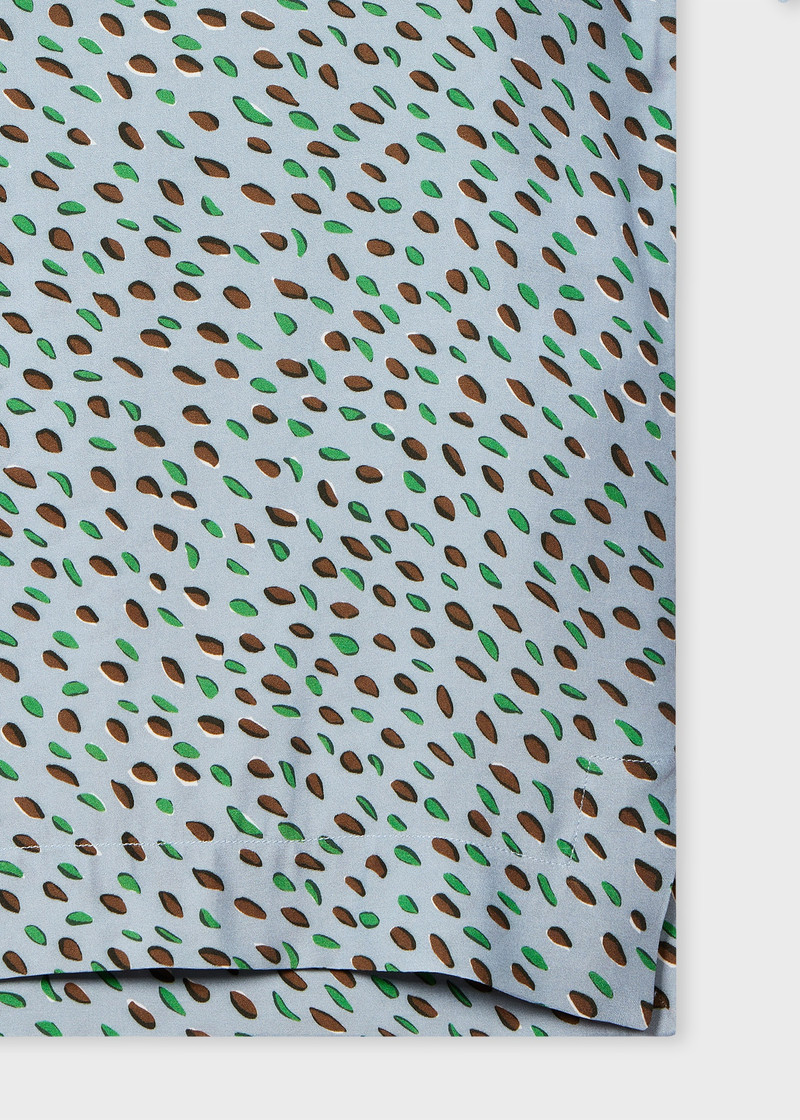 Paul Smith Light Blue 'Screen Dance' Print Short-Sleeve Shirt outlook