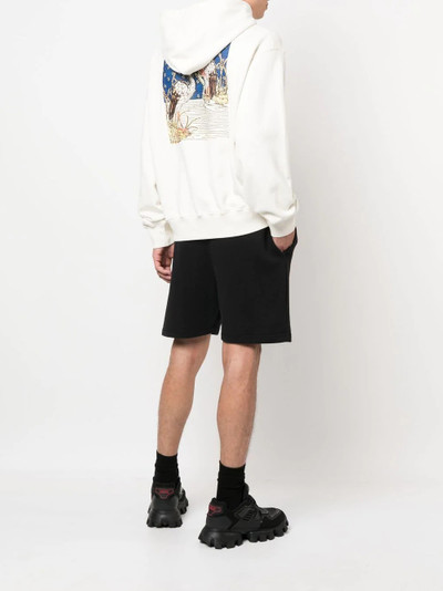 Heron Preston Medieval Heron graphic-print hoodie outlook