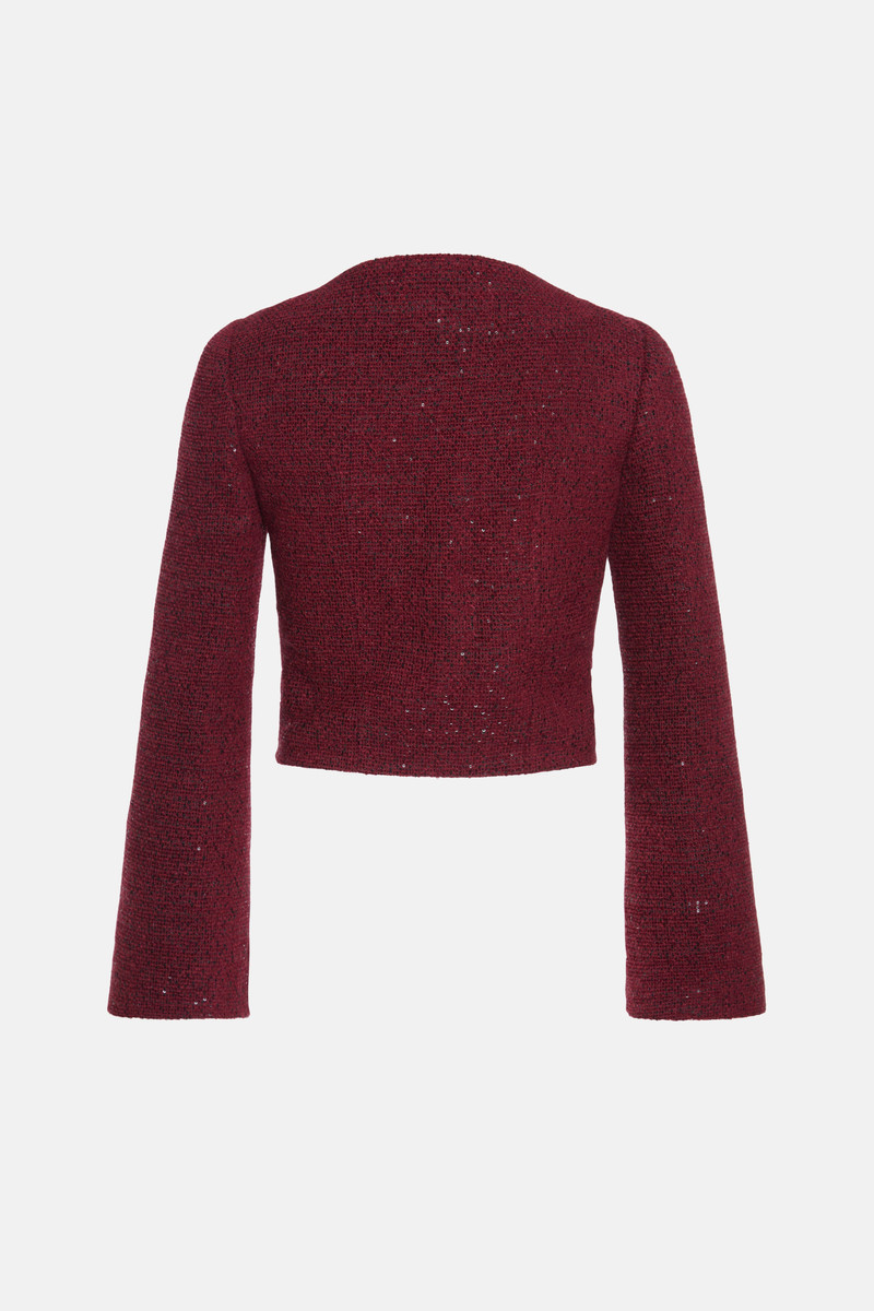 Alessandra Rich SEQUIN TWEED JACKET outlook