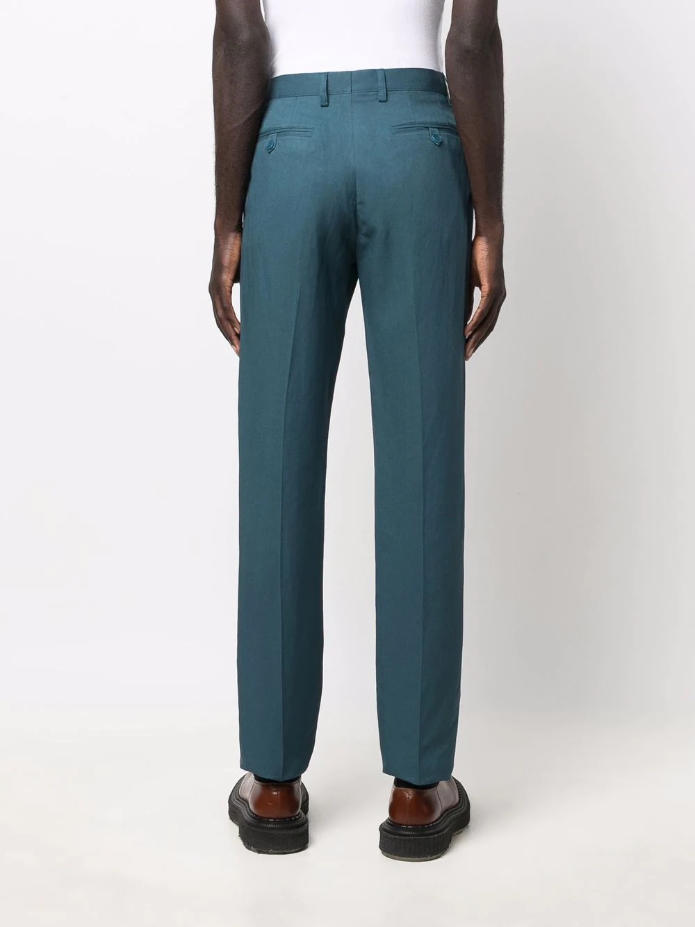 mid-rise straight trousers - 4