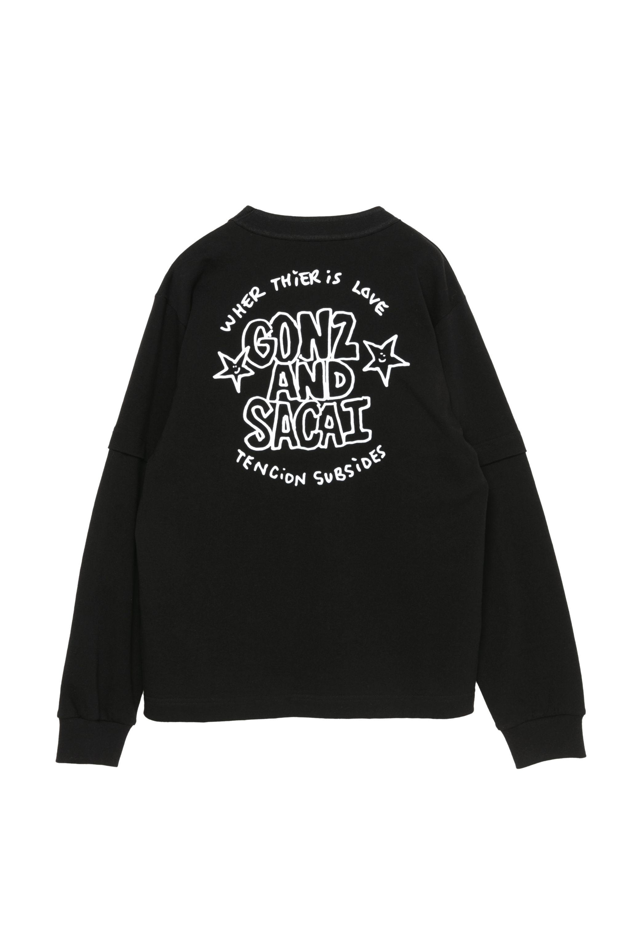sacai (サカイ) Gonz&Sacai LS T-Shirt sacai サカイ×マークゴンザレス ゴンズ sacai×Mark Gonzales