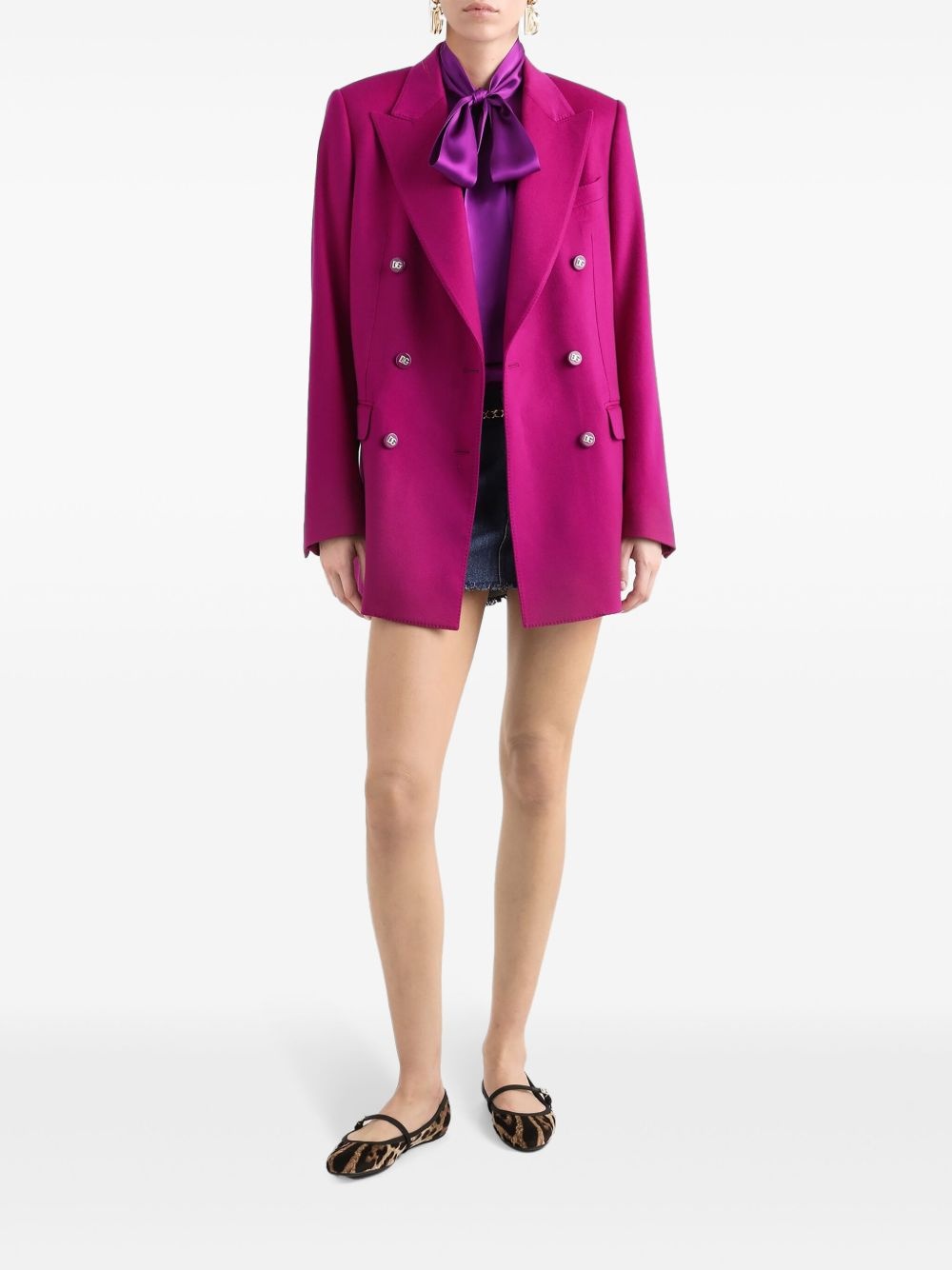 crepe blazer - 2