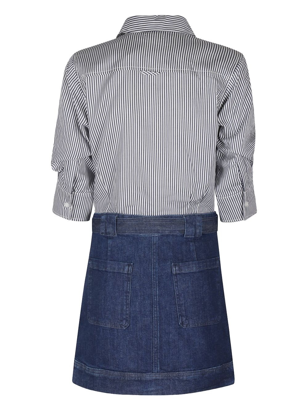striped shirt dress - 2