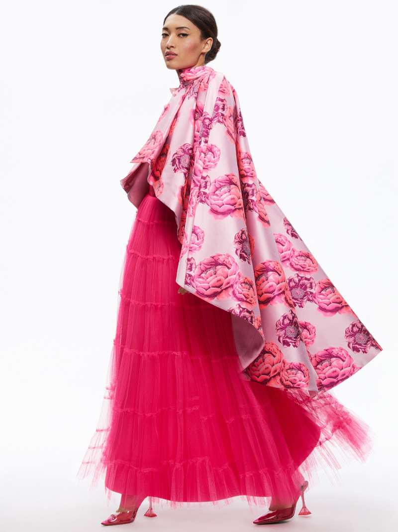 SUSANNE HIGH LOW COLLARED CAPE 2