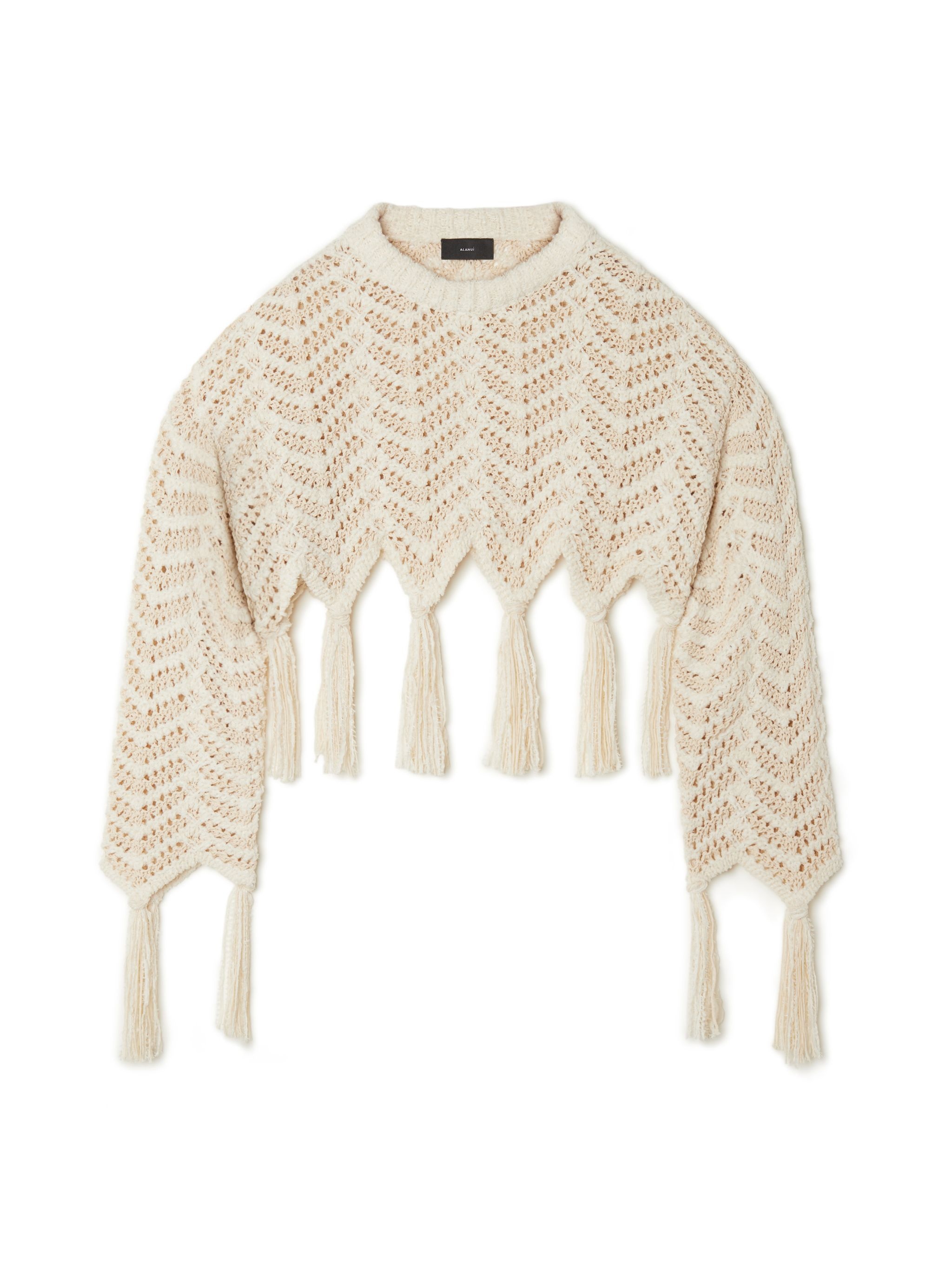 Natural Chevron Sweater - 1