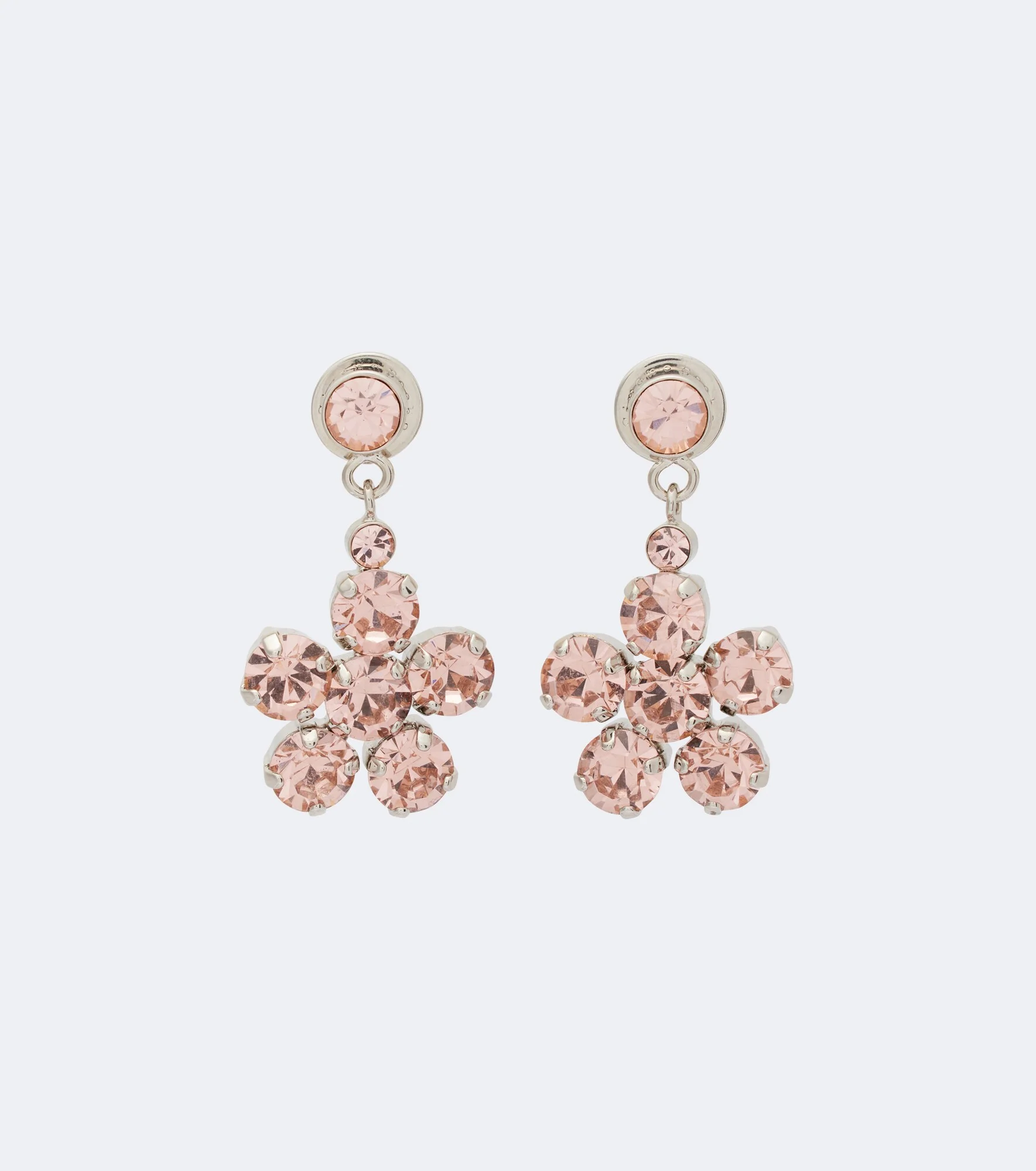 Crystal-embellished drop earrings - 1
