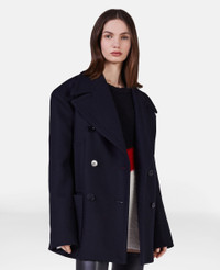 コート Stella McCartney COAT (6600083AU750 5604) Stella McCartney Double-Breasted Peacoat | REVERSIBLE