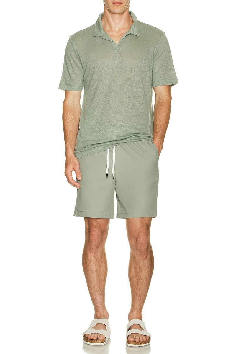 onia Shaun Linen Polo outlook