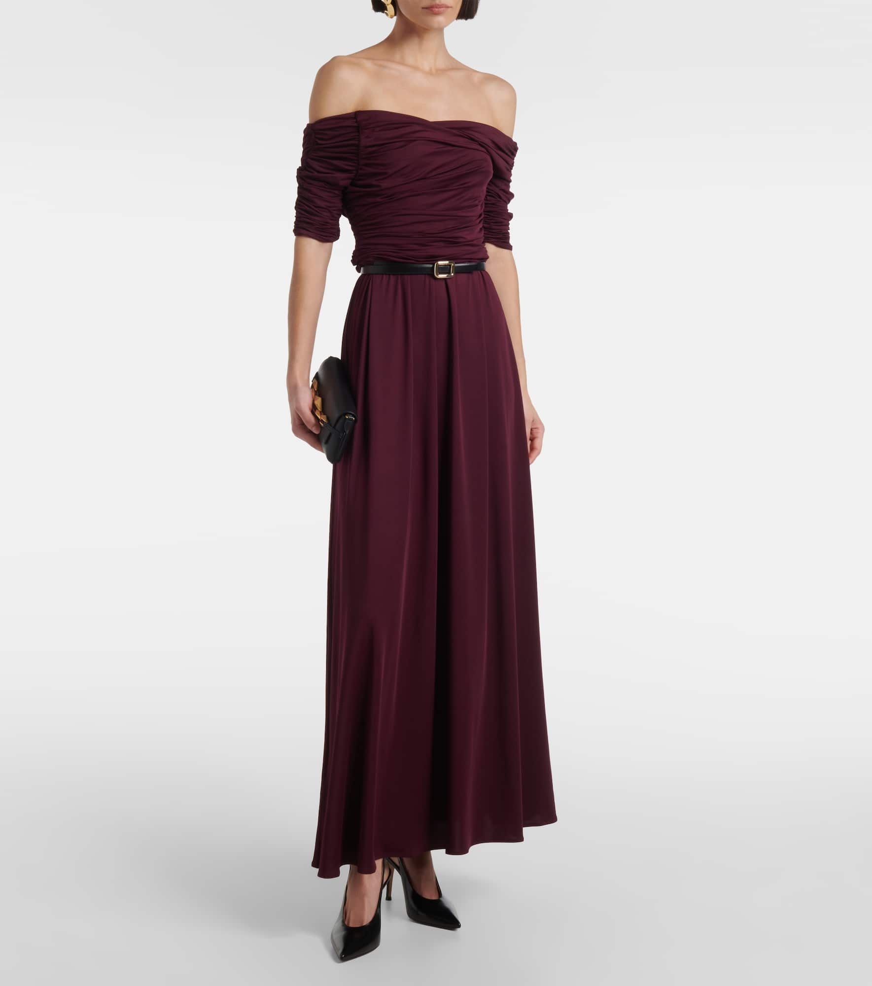 Charlotte ruched jersey midi dress - 2